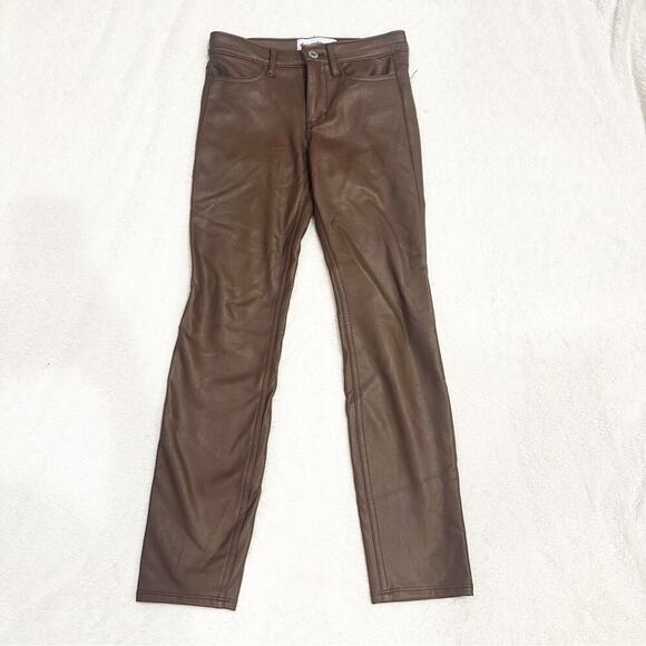 Abercrombie & Fitch Other - Abercrombie & Fitch Brown vegan leather pants sz 9/10